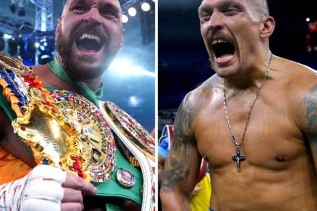 Tyson Fury (left) and Oleksandr Usyk are set for a mega-money heavyweight unification showdown