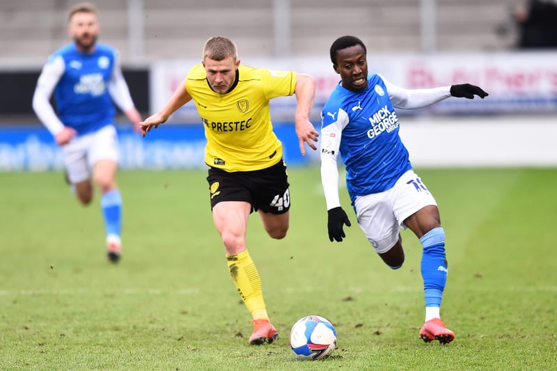 A highly sought-after attacker, Dembele is one of League One's outstanding players with his pace and trickery.  Although out of contract in the summer, Peterborough still possess an option and will keen to retain his services - although expect admirers to also intervene. Picture: Nathan Stirk/Getty Images