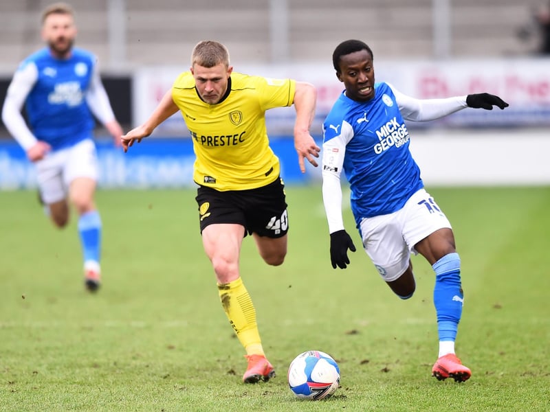 A highly sought-after attacker, Dembele is one of League One's outstanding players with his pace and trickery. Although out of contract in the summer, Peterborough still possess an option and will keen to retain his services - although expect admirers to also intervene. Picture: Nathan Stirk/Getty Images