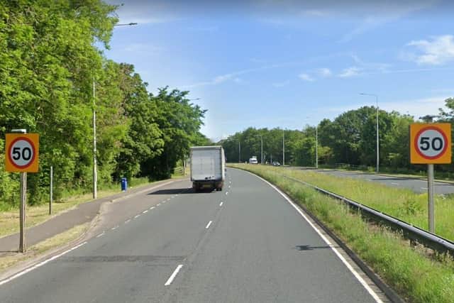 A 50mph maximum speed was previously introduced on a short section of the Longton Bypass at Hutton - but the lower limit will soon apply along the whole route (image: Google)