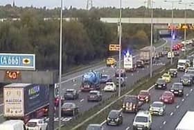 The M61 closure led to severe congestion and delays for commuters this morning (Wednesday, October 19)