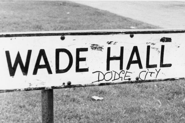 When this image was taken in 1978 Wade Hall Road was having problems, like many areas throughout Lancashire