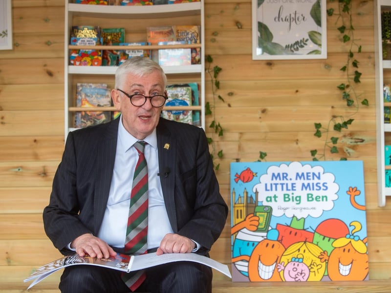 Sir Lindsay went from Speaker to storyteller