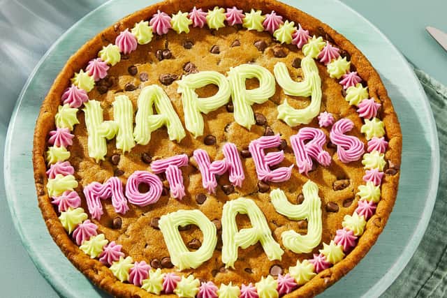 Giant Mother's Day cookie.
