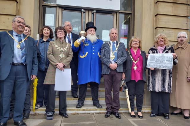 The 2021/22 county council chairman Barrie Yates (far left of picture) was able to get out and about across Lancashire after Covid restrictions lifted - to events like this one in Lytham St. Annes