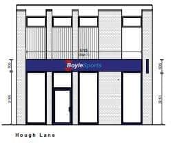 An artist's impression of how the shop front will look