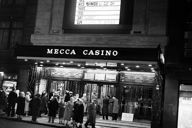 Opening night at the Mecca Casino which moved in to the Empire Theatre in March 1963.