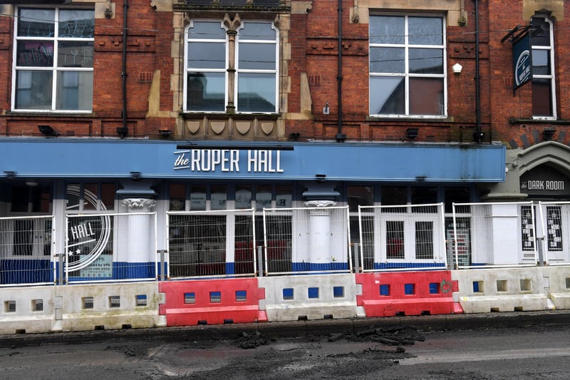 Roper Hall: Famous for being something of a popular student nightspot, The Roper was vacated in March this year, with a sign in the window explaining that the venue is now under the supervision of a security firm specialising in protecting vacant properties.