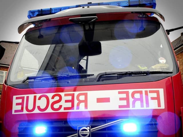 Firefighters were called out to a car on fire in a village near Heysham.