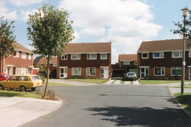 Another view of St Walburge Avenue in Preston - pictured in 1990