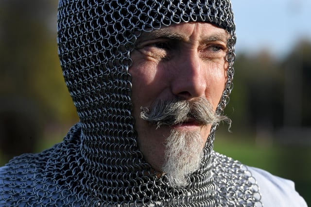 Photo Neil Cross; Samlesbury Longbow Archers, based at Preston Grasshoppers celebrate the Battle of Azincourt