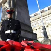 Remembrance Day service at Preston war memorial 2021.