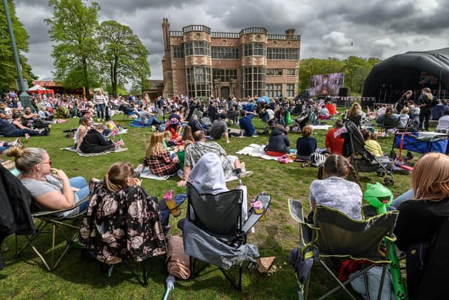 Park goers were able to enjoy their picnics with live entertainment
