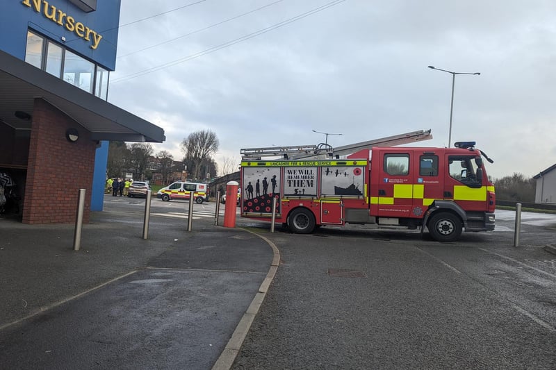 Police, fire and ambulance crews are conducting the search from the the riverside near Ashbridge Nursery in London Road