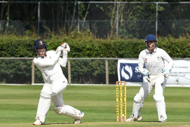 Longridge's Luke Platt batting