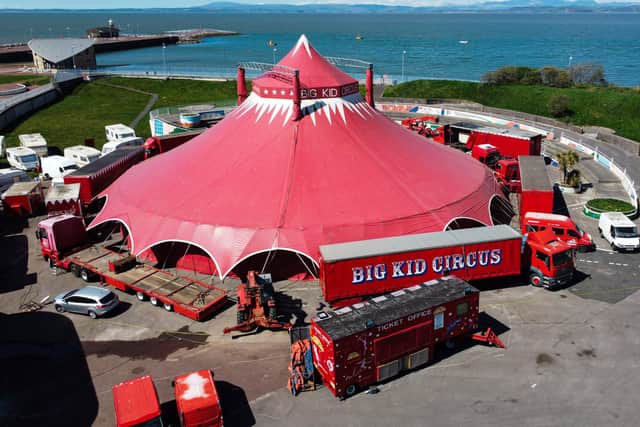 The Big Kid Circus has been stranded in Morecambe since the lockdown due to Coronavirus came into force. Photo: Kelvin Stuttard
