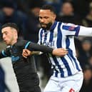 North End's Sam Greenwood battles with West Bromwich Albion's Kyle Bartley (photo: Dave Howarth/CameraSport)