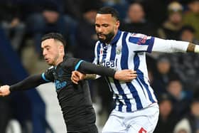 North End's Sam Greenwood battles with West Bromwich Albion's Kyle Bartley (photo: Dave Howarth/CameraSport)