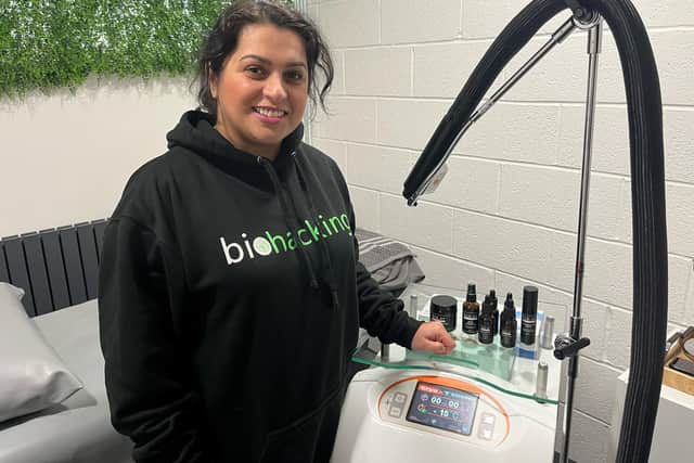 45-year-old Nargis Malik is the owner of BioHacking Lancashire which now offers cryotherapy services from Pro-Fit Preston.