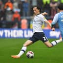 Preston North End's Alvaro Fernandez battles with Sunderland's Patrick Roberts