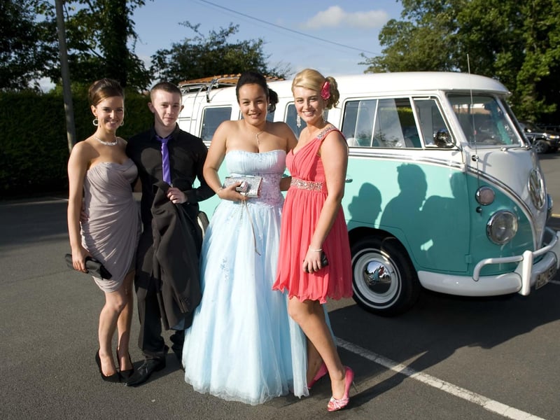 Penwortham Priory Sports and Technology College Prom night at Barton Grange Hotel - Emma Sumner, Kieran Ford, Rhianna McDonnell and Jodie Cartwright