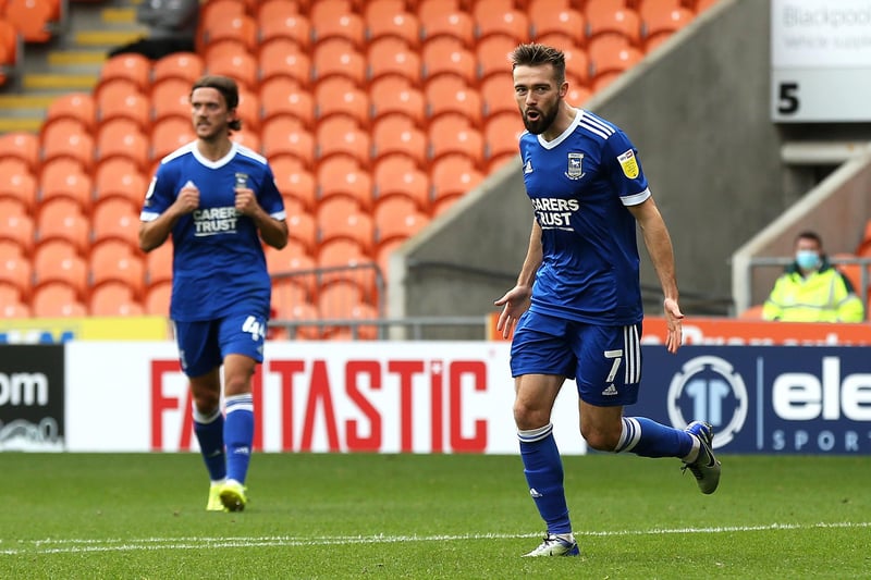 The Welshman was recruited from Peterborough for £700,000 two years ago and established himself at Ipswich as a highly-effective winger. The 28-year-old has been hit by injuries at times, but still made 37 appearances for the Tractor Boys this season, scoring five times. Picture: Lewis Storey/Getty Images