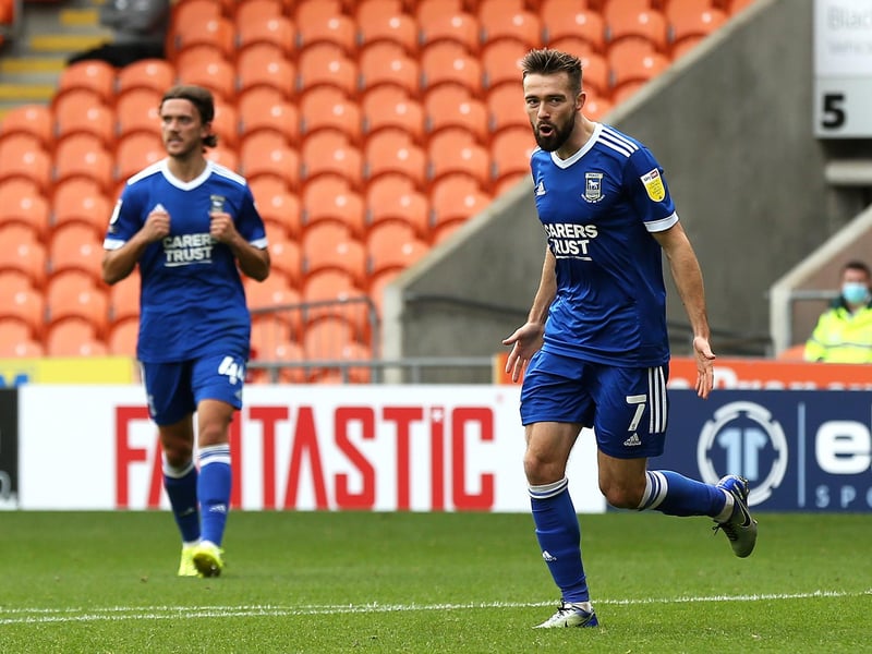 The Welshman was recruited from Peterborough for £700,000 two years ago and established himself at Ipswich as a highly-effective winger. The 28-year-old has been hit by injuries at times, but still made 37 appearances for the Tractor Boys this season, scoring five times. Picture: Lewis Storey/Getty Images