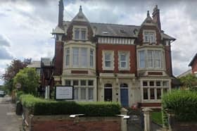 Gables Care Home, pictured on the left hand side of the semi-detached building.