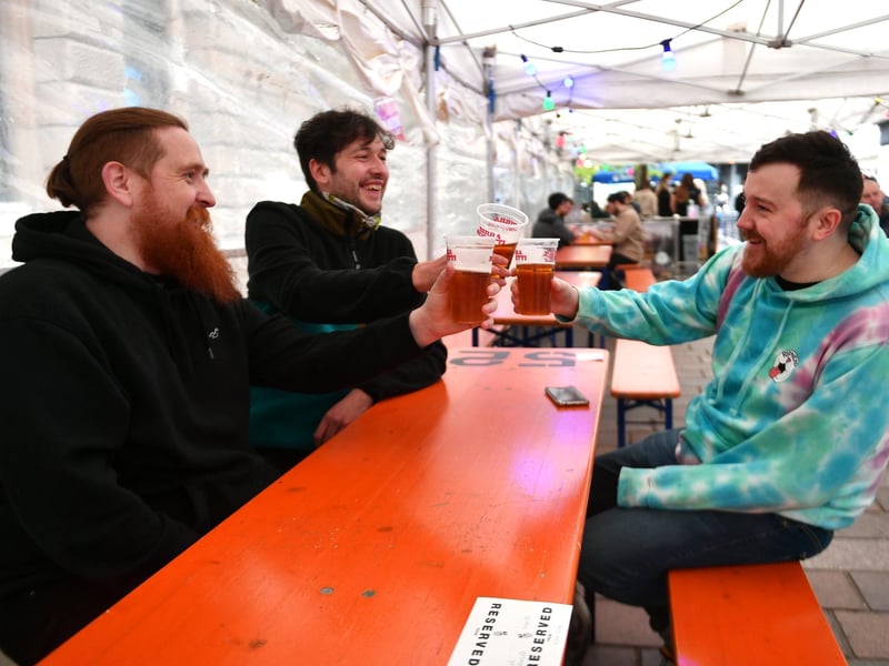 Glasgow's Bier Halle brought some friends back together.
