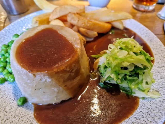 Steak and ale suet pudding