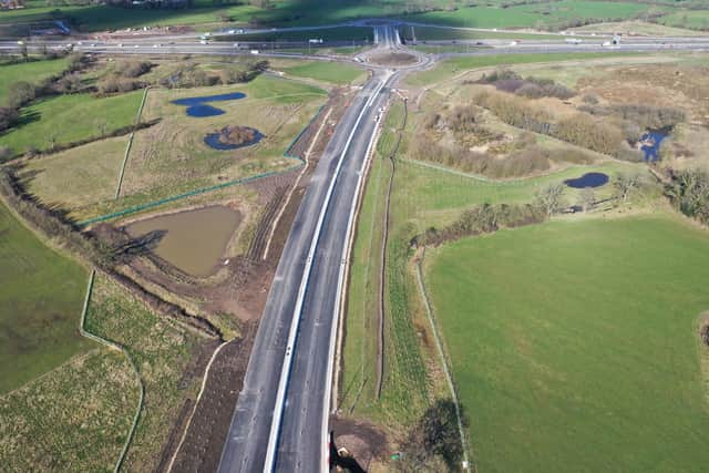 A major new £207m road scheme linking parts of Preston and the Fylde Coast to the M55 will open to the public on July 3 (Credit: Lancashire County Council)