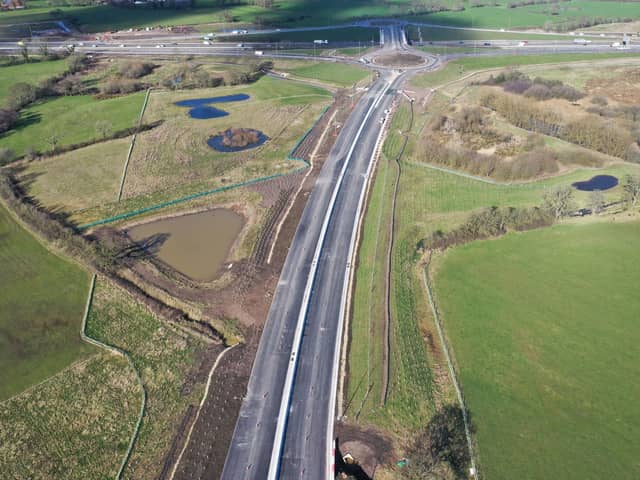 A major new £207m road scheme linking parts of Preston and the Fylde Coast to the M55 will open to the public on July 3 (Credit: Lancashire County Council)