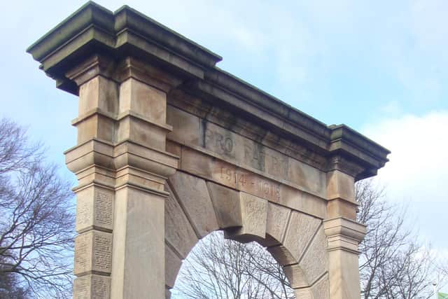 The memorial arch at Astley Park  was a piece of architecture purchased from the nearby Gillibrand estate
