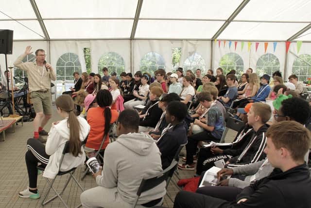 Bishop Philip with young people on the Diocesan annual holiday; young people are central to the plan