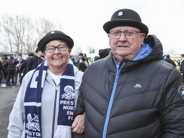 PNE fans at Middlesbrough