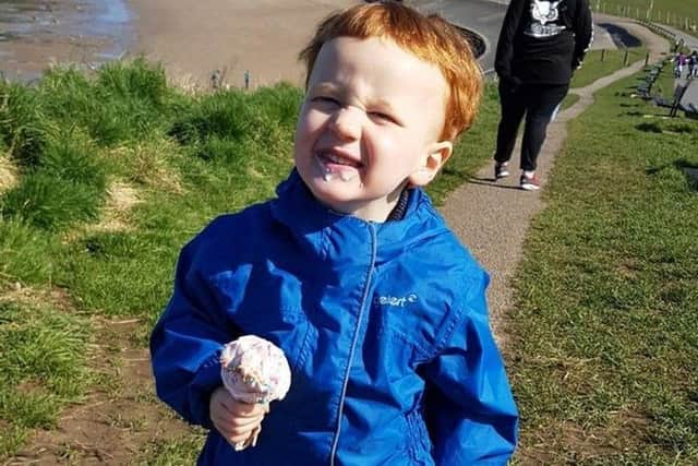 Two-year-old George Hinds was killed in an explosion caused by a neighbour who cut a gas pipe to sell for scrap metal