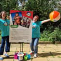 L-R: Lydia Raine and Mags Rivett from Family Holiday Charity
