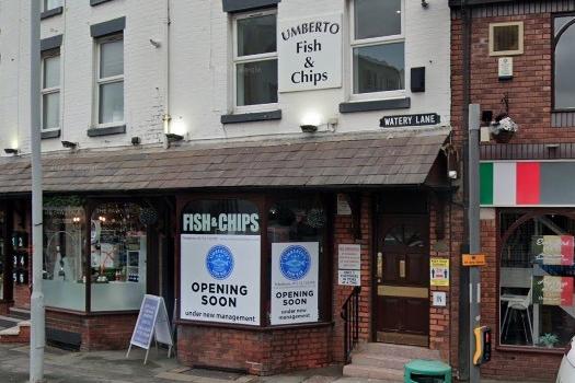 Umbertos Fish Bar, 10 Watery Lane, Preston PR2 2NN