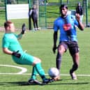 Sunday Alliance action between Newton Arms and FC Rangers Picture: KAREN TEBBUTT