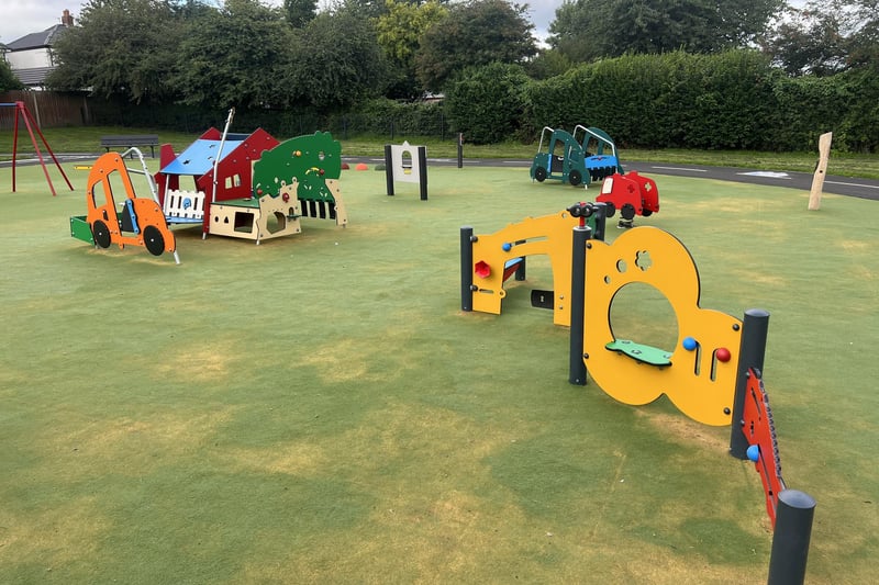 The new play equipment is aimed at toddlers, up to 6 years, including climbing, sliding, seesaw, roundabout, swings, sensory and let’s pretend equipment