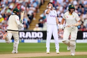 England bowler James Anderson during the first Test against Australia (Photo by Stu Forster/Getty Images)