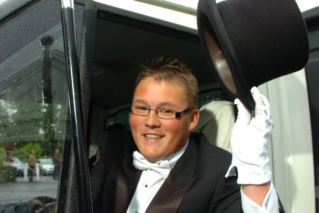 Looking sharp for the 2008 Archbishop Temple leavers prom at The Pines Hotel