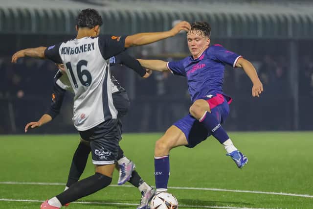 Action from Chorley's defeat at Marine (photo: David Airey/dia_images)