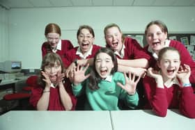 Penwortham Girls High School Dungeons and Dragons team, back row from left Sumaya Dancey, Kim Thorpe, Sarah Walker, Sarah Richardson, front row from left, Sarah Flaherty, Kate Sullivan and Emma Dancey who will compete in the national finals of the Advanced Dungeons and Dragons competition