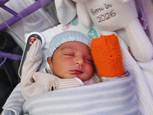 Baby Mohammed, born October 23 at 10.55am, weighing 7lb 2oz, to Sairah Zafar from Preston.