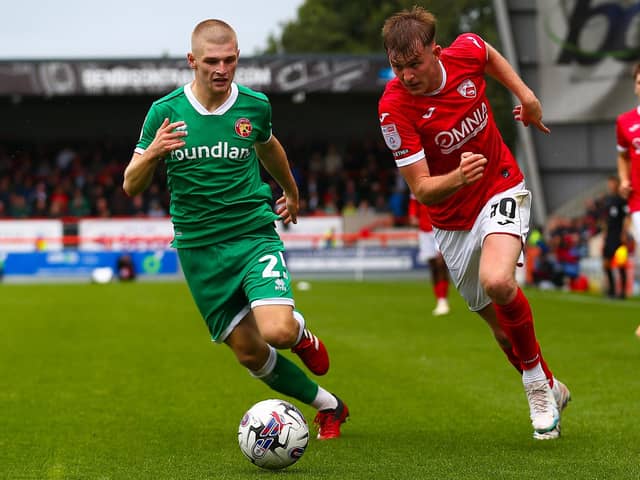 Morecambe midfielder JJ McKiernan Picture: Jack Taylor