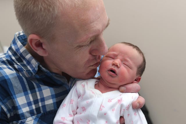 Bambi-Rose Blackburn-Molloy born on November 11 at 02:08, weighing 6lb 15oz, to Karina Molloy and Chris Blackburn from Warton