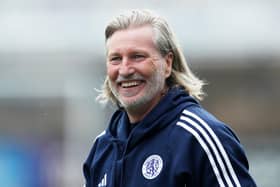 Manager of Macclesfield Robbie Savage (Photo by Charlotte Tattersall/Getty Images)