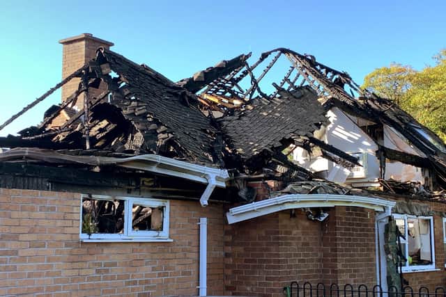 Highfield Priory School in Fulwood after a blaze destroyed its nursery. The four teenagers are set to face trial over the incident