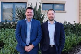 New land and planning manager for Persimmon Homes in Lancaster, Stuart Binks, with Andrew Laing, regional land director.